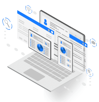Illustration of advisor dashboard across devices